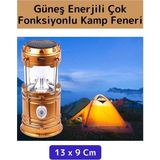Kompakt Enerji Tasarruflu Asma Aparatlı Güneş Enerjili Çok Fonksiyonlu Outdoor Kamp Feneri El Feneri