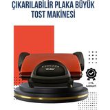 Kompakt Izgara ve Tost Makinesi – Çıkarılabilir Plaka, Döküm Gövde