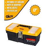 Kompakt Metal Takım Çantası, 13'' El Aleti Saklama Kutusu - Seçenek 1