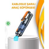 Kompakt Şarjlı El Süpürgesi Kuru Ve Sıvı Temizlik 5 Atlı