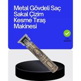 Kompakt Tasarımlı, Güçlü Motorlu Saç Sakal Kesme Makinesi Ve 4 Kıluz Tarak