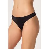 Kompedan Yapıştırma Lazer Kesim String Külot Siyah | 2802