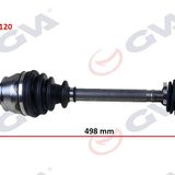 Komple Aks Sağ Mil Siz Aks Lale Siz Grande Punto 1.3 Mjt 75hp 497mm