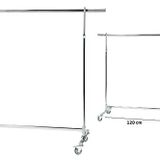 Komple Krom Frenli Tekerlekli Stand Askılık (eşek) Stant Lüks Tekli elbise askısı YFG-27