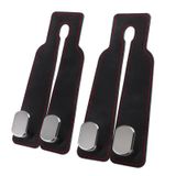 KOMPMP Araba Koltuğu Kancaları, Kafalık için, 2'li Paket Araba Koltuğu Kancası, Metal Kanca, Süet Deri Çift Kanca, Cüzdanlar ve Çantalar için, El Çantaları için, Montlar, Şemsiyeler, Cep Telefonu
