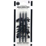Kömür Kalemi, 3 Lü Set, Çizim Kalemi, Füzen, Eskiz Kalemi, Sanatsal - Standart