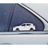 Kona EV Kelebek Cam Oto Sticker 2 Adet