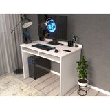 Konak Ev Eşyaları Natura 1.kalite %100 Mdf Çalışma Masası,bilgisayar Masası,genç Odası,masa - 73 X 100 X 60 - Beyaz