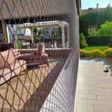 Konak File Siyah Güvenlik Filesi, Çocuk ve Kedi Filesi 2.5metre Yükseklik - 9metre