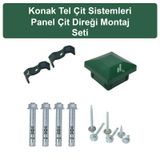 Konak Tel Çit Sistemleri Panel Çit Direği Montaj Seti