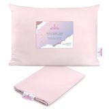 Kona's Baby Boutique Yumuşak Bambu Yastık Kılıflı Bebek Yastığı - 13 x 18 inç Mükemmel Yürümeye Başlayan Çocuk Yastığı - 2 Yaşında Uyumak için Yeni Yürümeye Başlayan Yürümeye Başlayan Yastıklar, Nefes