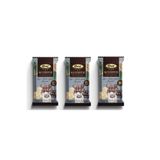 Konç Chocolate Premium Mini Kuvertür Çikolata (Süper Paket) 3'ü Bir Arada Bitter-Sütlü-Fildişi 200 gr x3