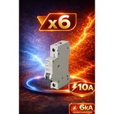 Kondel Aydınlatma Siemens 10A 6ka Otomatik Sigorta 6’lı Paket