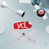 Kondel Aydınlatma Ycl 40W Pervaneli LED Ampul Seti – Duy ve Izole Bant Dahil, Katlanır Kanatlı Aydınlatma - Beyaz