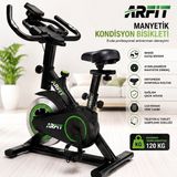 Kondisyon Bisikleti Spor Koşu Egzersiz Bisikleti Spin Bike - Siyah