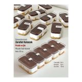 KONERPACK Tiramisu Cup Nida270cc 24 Adet Kapaklı Sert Plastik Şeffaf Renk