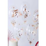Konfetili Şeffaf Balon 5 Li