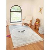 Konfor Halı Bercario Kids 9274 Aslanlı Hayvan Figürlü Dokuma Çocuk Odası Yumuşak Bebek Odası Halısı Çok Renkli
