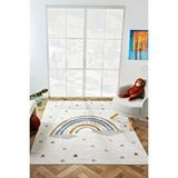 Konfor Halı Bohem Kids Rainbow Modern Dokuma Çocuk Halısı Çok Renkli