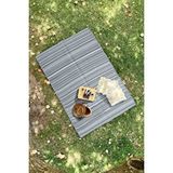 Konfor Halı Katlanabilir Plaj Kamp Piknik Bahçe Halısı Balkon Teras Hasır Halı Mat Savan Kilim Karavan Halısı Gri
