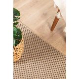 Konfor Halı Sisaluna 4442 Bej Jüt Tabanlı Modern Dokuma Kilim Sisal Hasır Halı