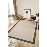 Konfor Halı Sisalux 3088 Gri Antrasit Sisal Dokuma Jüt Kilim Hav Toz Vermez Salon Mutfak Oturma Odası Halısı