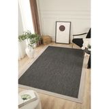 Konfor Halı Sisalux 3089 Antrasit Sisal Dokuma Jüt Kilim Hav Toz Vermez Halı Salon Mutfak Oturma Odası Halısı - 200 x 290 cm