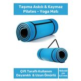 Konfor Modeli Çift Taraflı Kaymaz Silinebilir Antibakteriyel Pilates Meditasyon Minderi 6,5 mm Mat