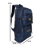 Konfores 1306 Çadır Kumaş Seyehat ve Dağcı Sırt Çantası - NKT01306-LACIVERT-TEK Ebat