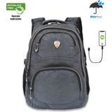 Konfores 1550-2226 Gri Anatomik Yarasa Sırt Unisex Okul Çantası
