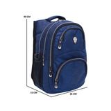 Konfores 1550-2226 Lacivert Anatomik Yarasa Sırt Unisex Okul Çantası