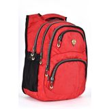 Konfores 1550-2226 Unisex Anatomik Yarasa Sırt Okul Çantası - NKT01550-KIRMIZI-TEKEBAT