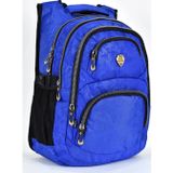 Konfores 1550-2226 Unisex Anatomik Yarasa Sırt Okul Çantası - NKT01550-Saks-Mavi-TEKEBAT
