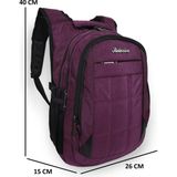 Konfores 1552-2227 Anatomik Yarasa Sırt Okul Çantası - NKT01552-MOR-TEK Ebat