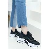 Konfores 1657 Anatomik Air Tabanlı Bayan Sneakers Ayakkabı - NKT01657-SIYAH Beyaz-36 - Siyah - Beyaz