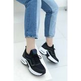 Konfores 1657 Anatomik Air Tabanlı Bayan Sneakers Ayakkabı - NKT01657-SIYAH Beyaz-37 - Siyah - Beyaz