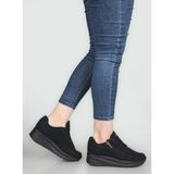 Konfores 1662 Anatomik Tabanlı Fermuarlı Bayan Sneakers Ayakkabı - NKT01662-SIYAH Nubuk-39 - Nubuk Siyah