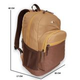 Konfores 1669 Unisex Anatomik Sırtlı Laptop Bölmeli Seyehat Spor ve Okul Çantası - NKT01669-KAHVERENGI-TEK Ebat