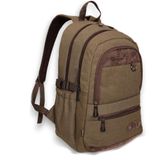Konfores 1672 Haki Anatomik Laptop Bölmeli Unisex Sırt Çantası