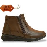 Konfores 1786-578394 Hakiki Deri Anatomik Tabanlı Kadın Anne Bot - NKT01786-Kahverengi-36