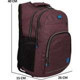 Konfores 1969-2238 Unisex Anatomik Yarasa Sırt Okul Çantası - NKT01969-MOR-TEK Ebat