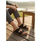Konfores 2236-LOOK Life Unisex Çift Tokalı Ultra Hafif Havuz,plaj ve Günlük Kullanıma Uygun Terlik - NKT02236-SIYAH-49