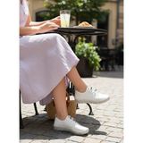 Konfores 2255-HAKIKI Deri Premium Kalite Anatomik Şeffaf Tabanlı Kadın Günlük Ayakkabı - NKT02255-BEYAZ-40