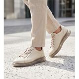Konfores 2274-ZANELLE Hakiki Full Duble Deri Üst Kalite Premıum Erkek Sneaker Ayakkabı - NKT02274-BEJ-43