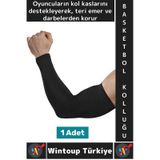 Konforlu Basketbol Voleybol Fitness Likralı Elastik Ter Emici Destekleyici Basketbol Kolluğu M Beden