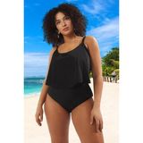 Konforlu Plus Size Mayo Tasarım Büyük Beden Yüksek Konfor Özgüvenli Stil