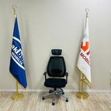 Konful Zara Fileli Başlıklı Yönetici Personel Çalışma Koltuğu Fırat Ofis - Siyah