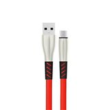 Konfulon S88 Kırmızı Metal Uçlu 1 mt 2.4A Micro USB Kablo