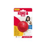 KONG Delikli Top - Antrenman, İnteraktif Oyun Süresi ve Daha Fazlası için Dayanıklı Köpek Getirme Oyuncağı - Klasik KONG Doğal Kauçuk Top - Kırmızı - Küçük Köpekler İçin