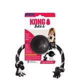 Kong Extreme Siyah Large Top İp Sallantılı Sesli Sert Plastik Köpek Oyuncağı